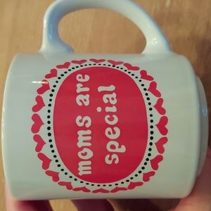 Mother's Day gift coffee tea mug red and white hearts